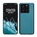 Produktbild kwmobile Case kompatibel mit Xiaomi 13T / 13T Pro Hülle - Schutzhülle aus Silikon metallisch schimmernd - Handyhülle Metallic Karibikblau