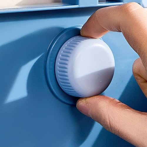 Armoire murale pliable à ventouse pour optimiser le rangement de votre douche - 8