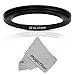 Goja 27-37MM Step-Up Adapter Ring (27MM Lens to 37MM Accessory) + Premium MagicFiber Microfiber Cleaning Cloth