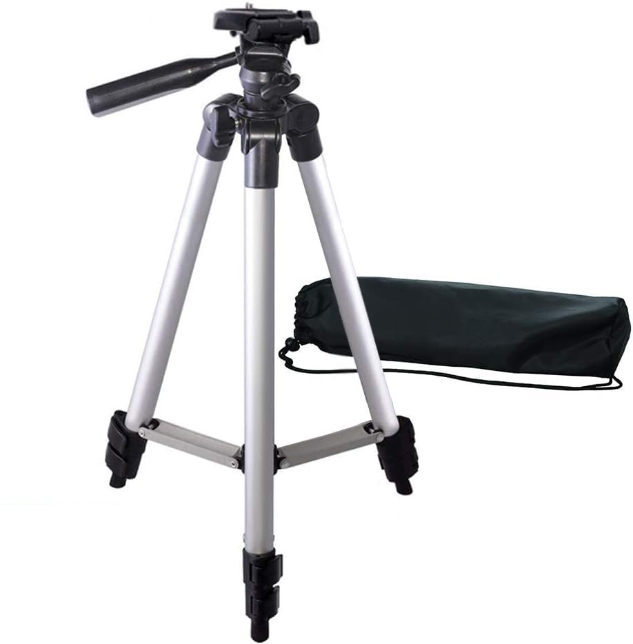 KLIOMAX Lightweight Portable Camera Tripod Stand with Carrying Bag for Sony, Nikon, Canon, Olympus, Pentax, Panasonic, Samsung Cameras and Camcorders (50