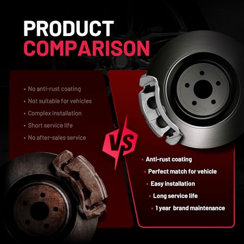 Image of 18-B5044 BDFHYK Front Disc Brake Caliper Assembly with Bracket Compatible with Chrysler Town & Country 2008-2010, Compatible with Dodge Grand Caravan /Nitro 2007-2010 3.3L V6 /3.6L V6 /3.8L V6 /4.0L V6