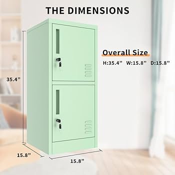 Amazon.co.jp: BRRIY メタルロッカー収納キャビネット 2ドア