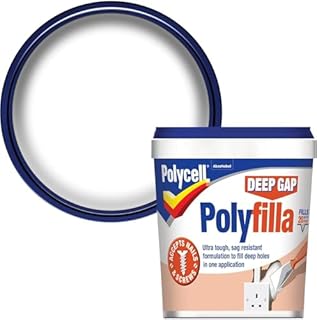 Deep Gap Polyfilla 1L – Interior Wall Filler for Deep Holes, Cracks & Gaps | Easy Sanding, Paintable, Long-Lasting Repair Solution