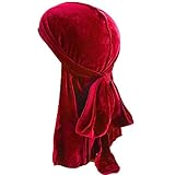 YAKEFJ Silky Velvet Du-Rag-Premium Quality-Wave Cap-Durag 360 Waves Long Straps