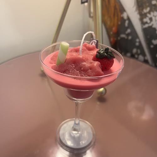 Leilanis Aromathic Tropical Candls (Leilanis Wine Glass Strawberry Daiquiri Scented Candle)