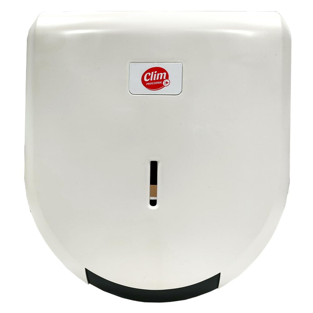 Portarrollos dispensador para Papel higiénico Profesional Clim Profesional. para aseos y baños Muy transitados. Cierre con Llave y Tacos y Tornillos para sujeción incluidos.