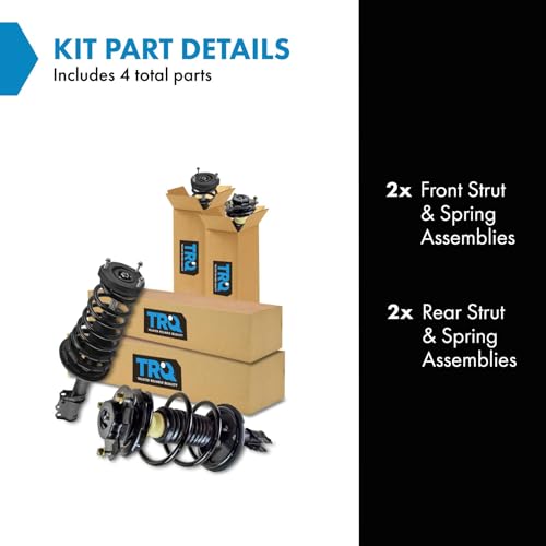 Image of TRQ Front and Rear Strut & Coil Spring Assembly Set Driver & Passenger Sides Compatible with 02-03 Lexus ES300 Toyota Camry
