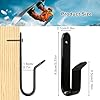Rolitwils Snowboard Wall Mount Clips, Horizontal Skateboard Wall Mount，Snowboard Display Stand for Room, Garage #1
