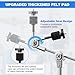 2 Pack Boom Cymbal Stand, Adjustable Cymbal Stand Boom Stand for Drum Hardware Percussion Mount Holder Gear Set Drum Hardware Set, Double Braced Legs with Rubber Feet Ride and Crash Cymbal Stands