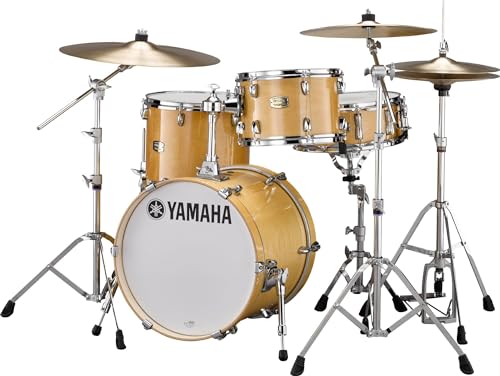 Yamaha Stage Custom Birch 3pc Bop Drum Shell Pack - 18' Kick, Natural Wood