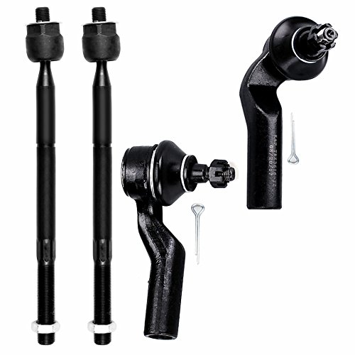 ECCPP Inner Tie Rod End Outer Tie Rod End 2004-2013 for Mazda 3 2009-2010 for Mazda 3 Sport 2006-2014 for Mazda 5 4pcs EV800024 ES800026 ES800025