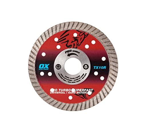 OX Tools TX10R-105/16 OX-TX10R Spectrum Superior Turbo Diamond Blade, 105/16mm, Red