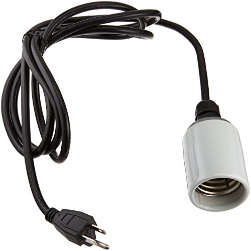 Hydrofarm CS53521, 8-Feet 8' Cord Set W/Socket for Vertical Hanging