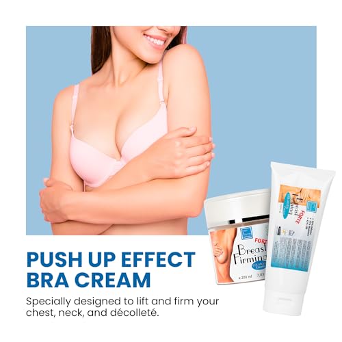 Bruststraffunkesscreme Forte mit Collagen & Bockshornklee Straffung, Vergrößerung Creme für Brust Hals Dekolleté 500 ml Brustvergrößerung Creme bh Creme Breast Reshape