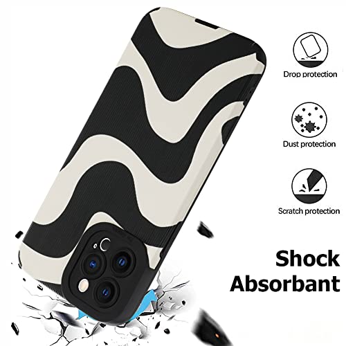 Wlxee Compatible Iphone 12 Pro Max 6.7 "2020 Wave Pattern Mobile Phone Case, Soft Tpu Bumper Silicone Glue Mobile Phone Case Cute Zebra Pattern Pattern Designed For Female Girls #TOP1