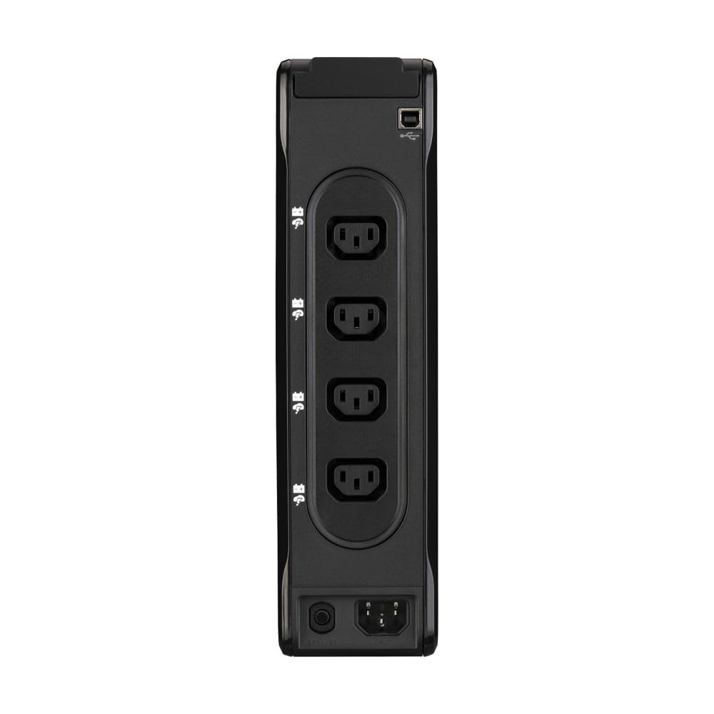 Eaton Série Ellipse 3P Off‑Line UPS – 3P1300UI – 1300 VA/840 W, 8× Prises IEC C13 (4 Batterie + sur, 4 Surtension), Recharge USB‑A & USB‑C, Supervision USB, Protection IEC 61643‑11, Noir (B0F4CBBSVW)
