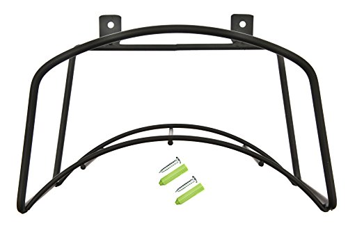 brackit Gartenschlauchhalter aus Metall – Wandmontierter Gartenschlauch-Aufhänger – massiver Stahl – sicher an Ihrer Wand mit Befestigungsmaterial im Lieferumfang enthalten – stabiler Schlauchhalter