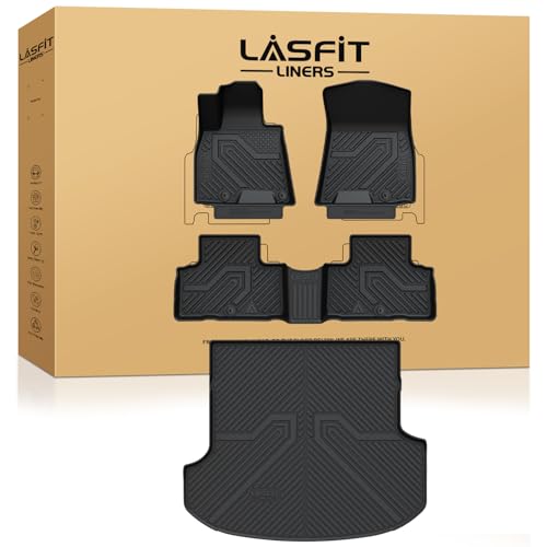 Image of LASFIT Floor Mats for Genesis GV80 2021-2024 5-Seats, with Cargo Mat