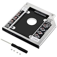GeekerChip Laufwerksrahmen für SSD/HDD Festplatte, 9.5mm Hard Drive SATA zu SATA Caddy Adapter Hard Drive Laufwerkschacht für HP ASUS Acer Dell Lenovo Laptops