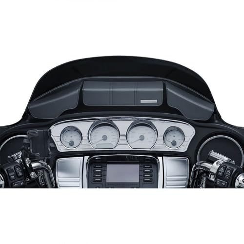 Bolsa de almacenamiento para carenado Batwing Kuryakyn 5261 con cierres magnéticos para motocicletas Harley-Davidson 2014-2019, Negro miniatura 1