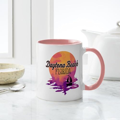 Taza de cerámica 11 oz con diseño Daytona Beach Florida miniatura 6