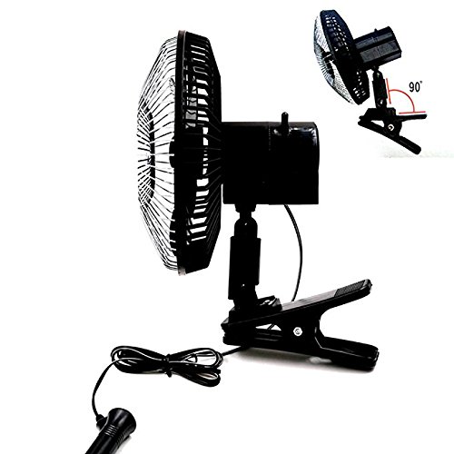 8.6 Inch Car Clip Fan 12V 24V Automobile Vehicle Cooling Car Fan Quiet Ventilation Car Fans With Clip Folding Fan (12V) #TOP6