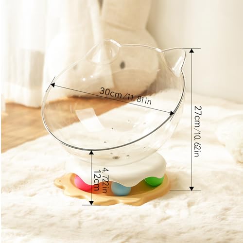 Lit pour chat spatial contre l'ennui avec plateau rotatif interactif - 6