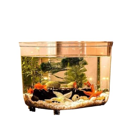 Vilom 透明アクリル 金魚鉢 水槽 大容量 メダカ水槽 観葉植物 水耕栽培用 インテリア容器 テーブル置き おしゃれ 花瓶 小型水族館 家庭用 安全 軽量