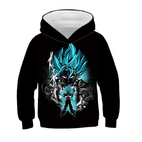 XZHYMJ Boy Girl 3D Hoode Anime Dragon-Ball Sudaderas con Capucha 3D Print Streetwear Pullover Manga Larga Moda Unisex Hoode, 28,7 Años Cover