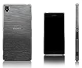 Xcessor Transition Color Flexible TPU Case for Sony Xperia Z3. with Gradient Silk Thread Texture. Transparent/Grey