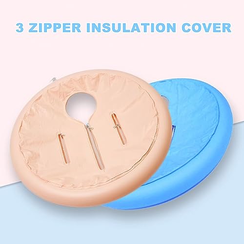 Bañera inflable portátil de alta durabilidad para baños de agua fría y caliente 6