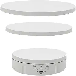 Suporte Giratorio para Fotografia 360 Eletrico Plataforna 3 tamanhos Alternáveis Vitrine Loja