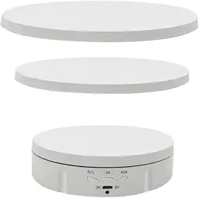 Suporte Giratorio para Fotografia 360 Eletrico Plataforna 3 tamanhos Alternáveis Vitrine Loja