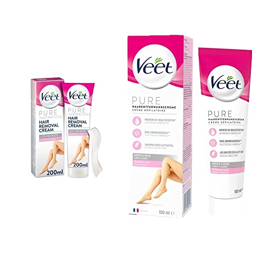 Veet Hair Removal Cream for Normal Skin, 200 ml & 3 min cream norm100ml