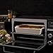 Calphalon Quartz Heat Countertop Toaster Oven, Stainless Steel, Extra-Large Capacity, Black, Dark Gray