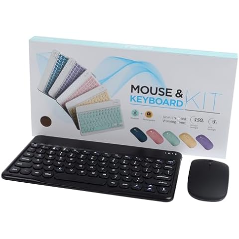 Bluetooth Keyboard and Mouse Set (Black) Cover