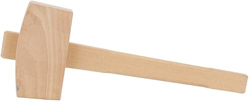 Miniatura 7 de Mazo de madera, Martillo de madera profesional de carpintería de madera para golpear la herramienta de carpintería Martillo de haya mango de madera