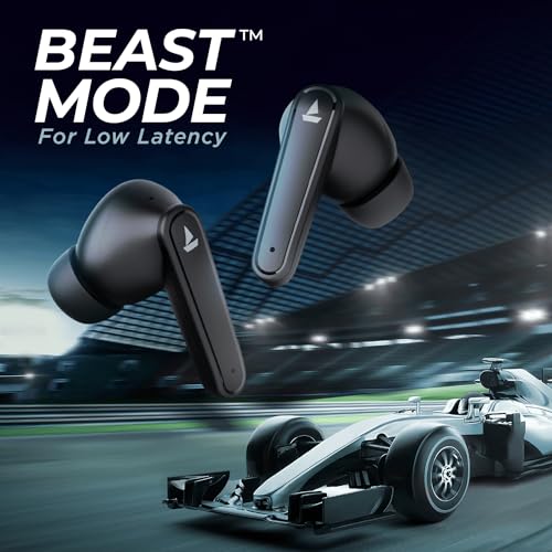 Image of Boat Airdopes 115 in Ear TWS Earbuds with ENx & Beast Mode, Upto 24 Hrs Playback and ASAP Charge(Active Black)