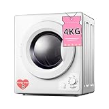 Dryer, 2.9 cu.ft Clothes Dryers, 1400W FOHERE Vented Tumble Dryer with Sensor, 5 Auto Drying Mode, with Exhaust Duct & Stainless Steel Tub, for Apartment, Home, Dorm-110V, White