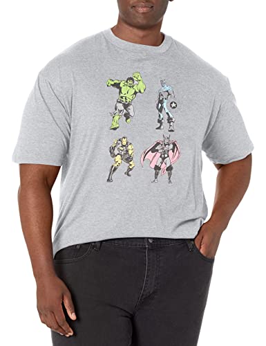 T-shirt Avengers Marvel haut manches courtes homme grande taille 3XL