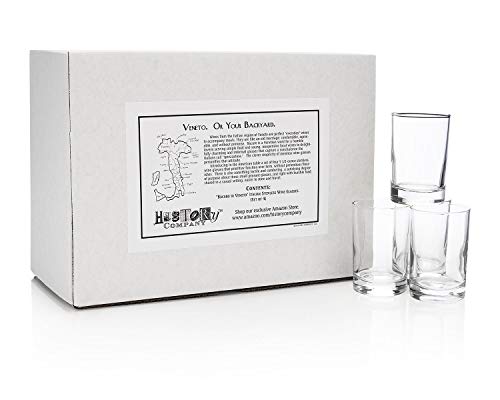 HISTORY COMPANY “Bàcaro di Veneto” Rustic Italian Stemless Wine Glass 4-Piece Set (Gift Box Collection) - Thumbnail 5