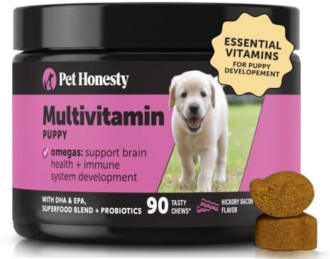 Puppy Vitamins and Supplements Multivitamin Chews - DHA Omega 3 F...