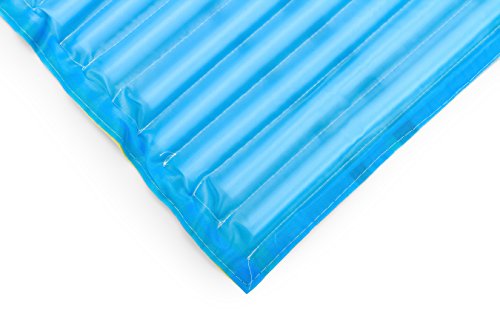 Camco Ribbed, Padded Pool and Beach Mat with Travel and Storage Straps – Comfortable and Lightweight Design - 24" x 72", Multicolor (51907)