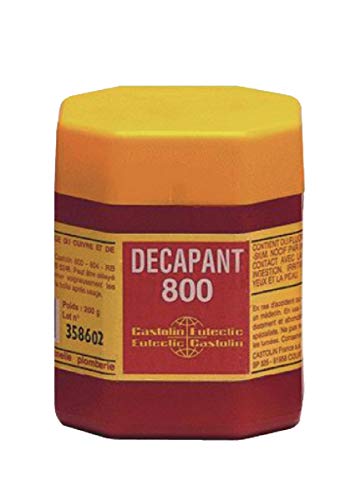 décapant 800 - pour brasure cupro-phospore poudre rose en pot de 200g - castolin 8000200p Cover