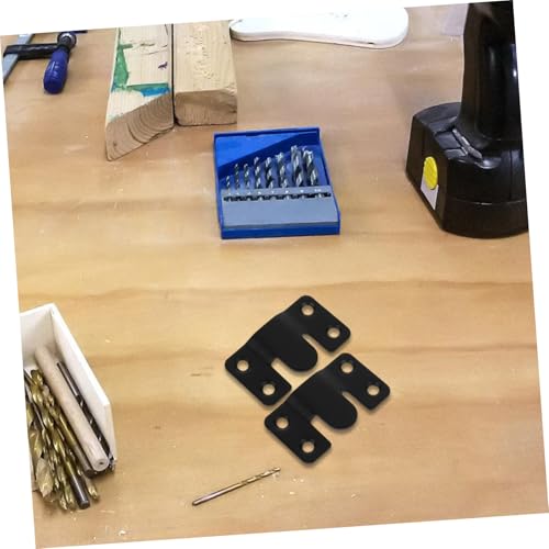 Image of 1 Set Stainless Steel Picture Hanging Hardware Interlocking Flush Mount Bracket with Heavy Duty Hooks for Secure Wall Connection for Furniture and Photo Frames Includes Screws and