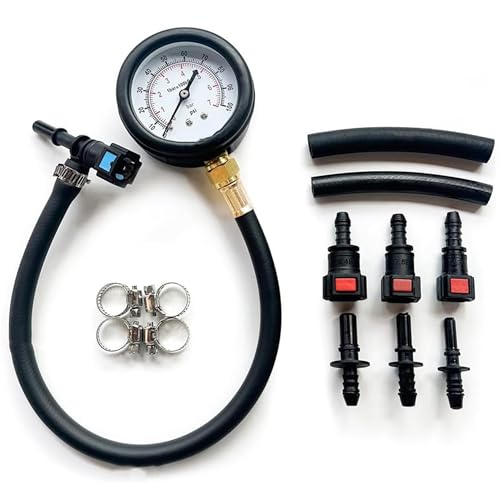 Image of Fuel Pressure Tester Kit Fuel Pressure Tester Kit With Gauge Precise 0 100psi Injection Pump For Cars Motorcycles Trucks
