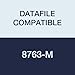 DATAFILE COMPATIBLE 8763-M 8750 Color Code Alpha"M" Label, 1-1/4" x 15/16", Peach Mylar Permanent (Pack of 500)