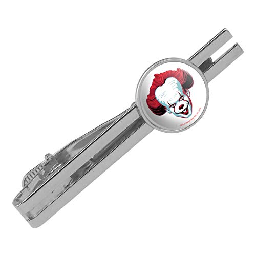 GRAPHICS & MORE IT Pennywise Come Home Round Tie Bar Clip Clasp Tack Silver Color Plated
