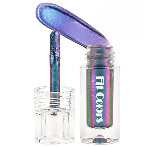 YUPZAR 1 Stück Flüssige Chamäleon Lippenstift und Lidschatten,Doppelte Farbe Mehrfachfunktion, Wasserdichtes Langanhaltende, für Glitzer Schminke, Farbwechseleffekt