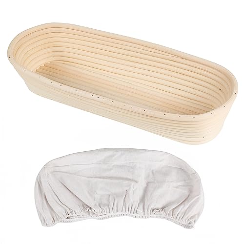Cestino Lievitazione Pane In Cotone Naturale - 35x26 Pollici Per Baguette, Pagnotte E Ciabatte - Foto 9